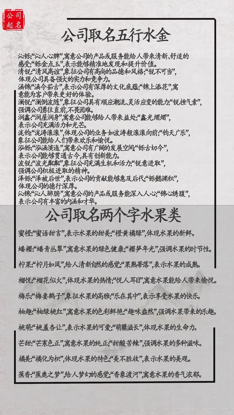 公司名字測試吉兇