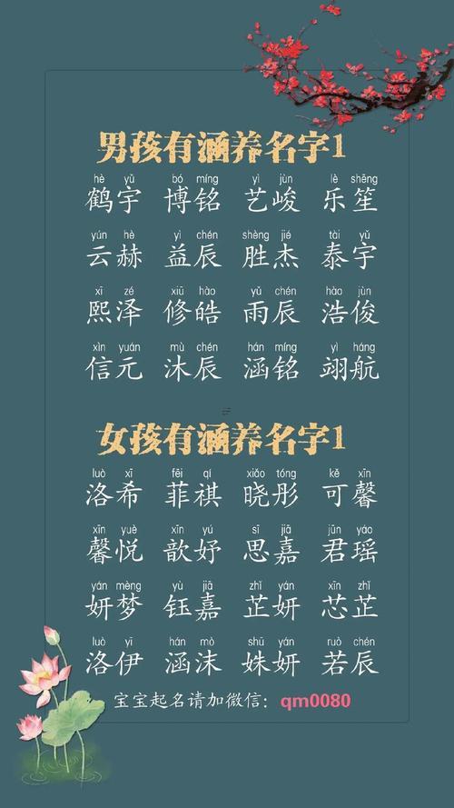 帶景字的男孩名字