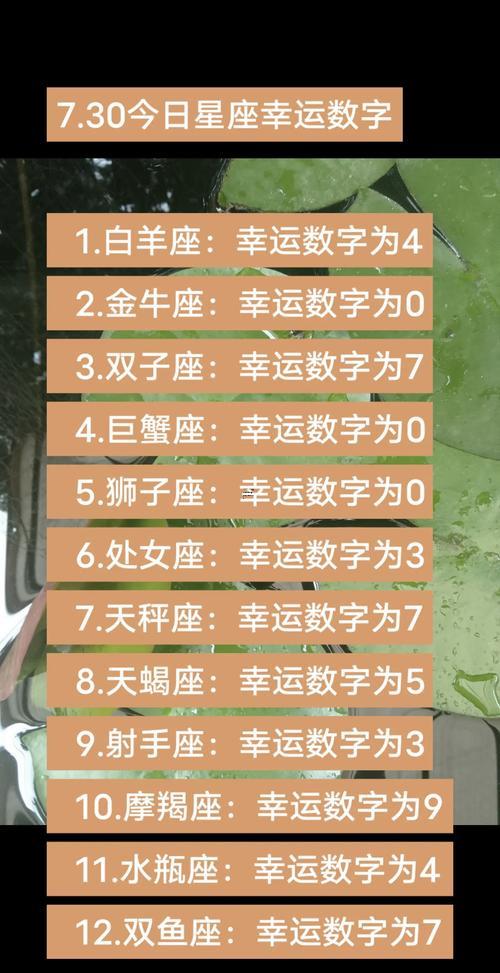天蝎座的幸運(yùn)號(hào)是幾號(hào)