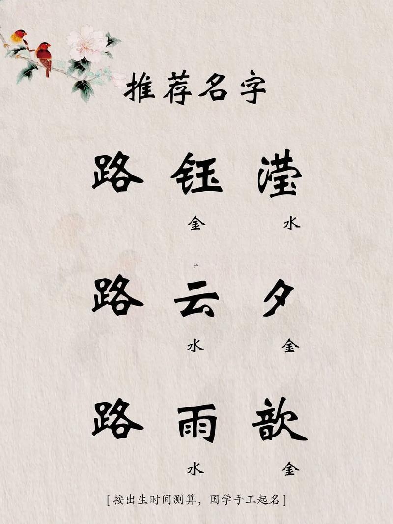 姓路的女孩名字