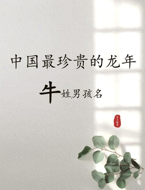 牛寶寶取名宜用字