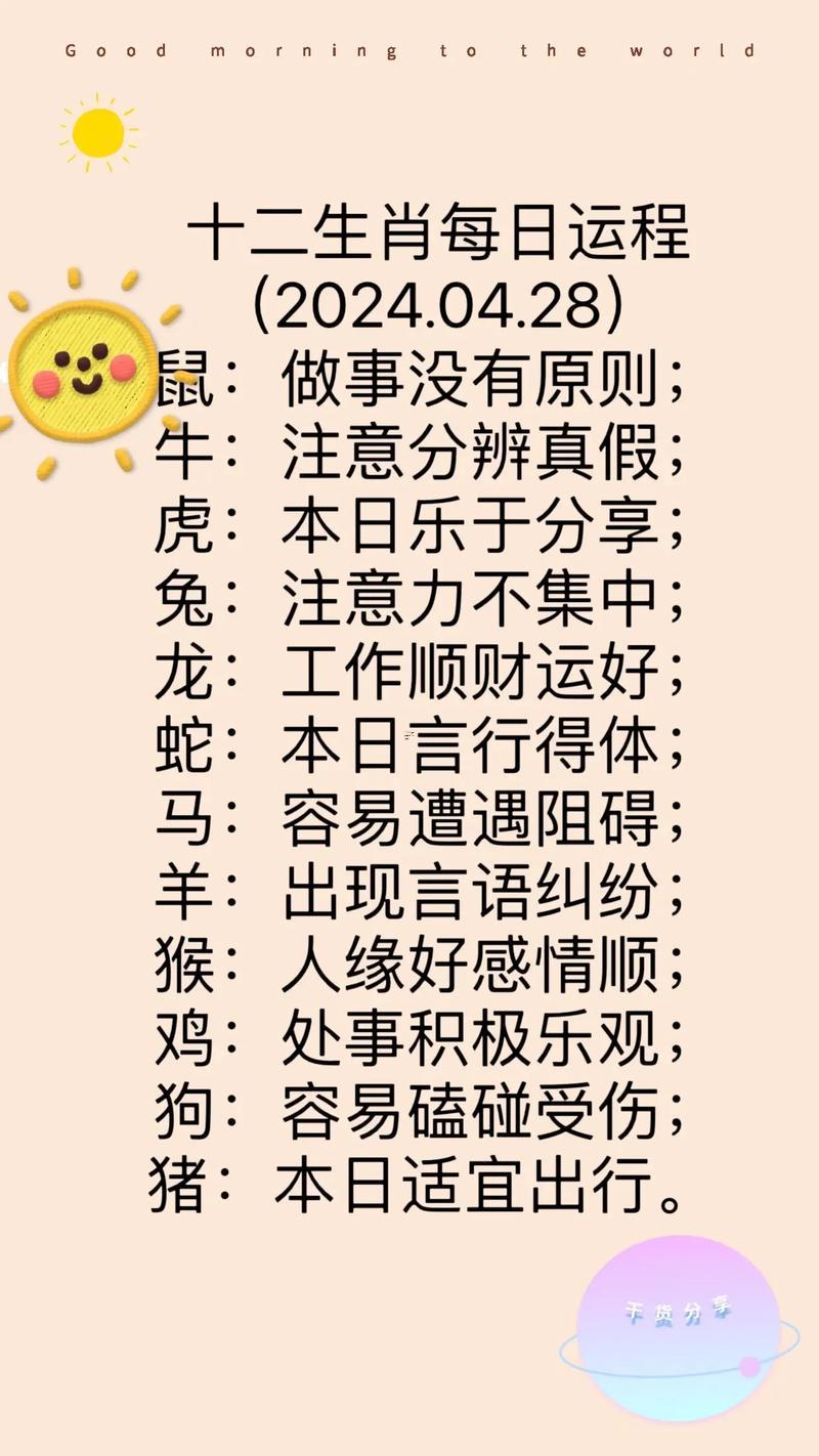 生肖運勢天天看