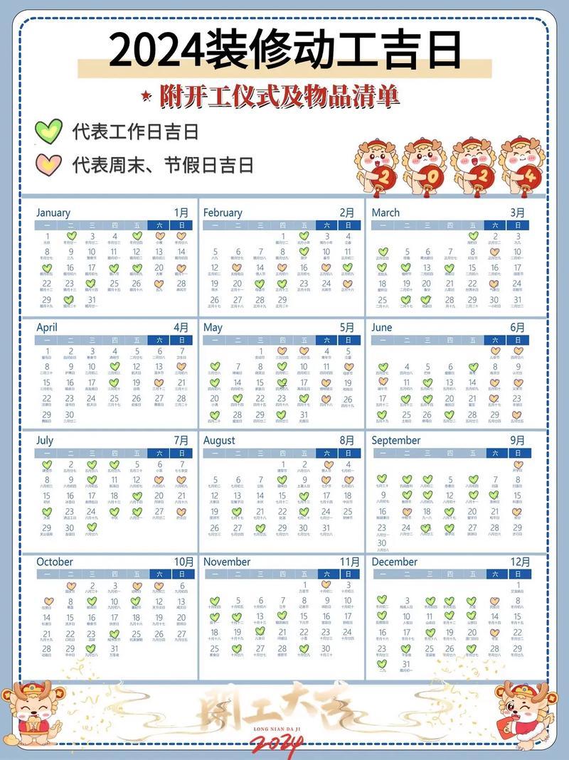 7月份裝修吉日一覽表