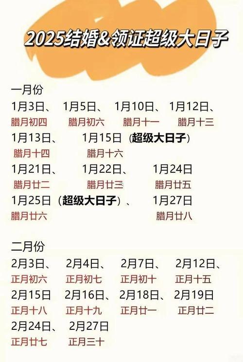 293-.七月份領(lǐng)證黃道吉日2025年