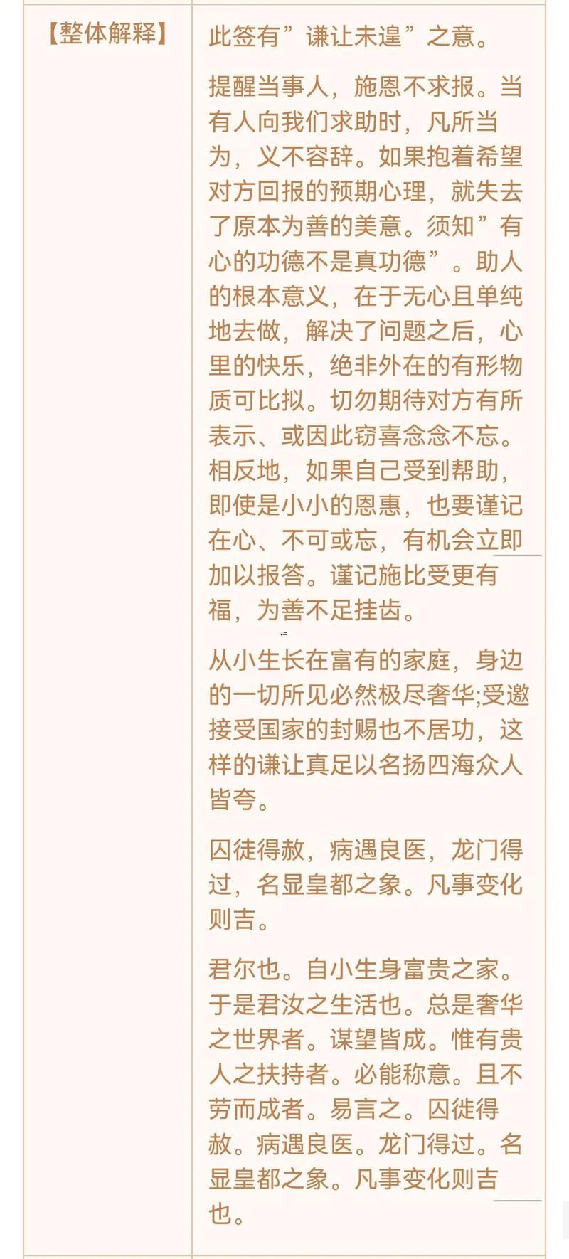 二十四簽解簽大全