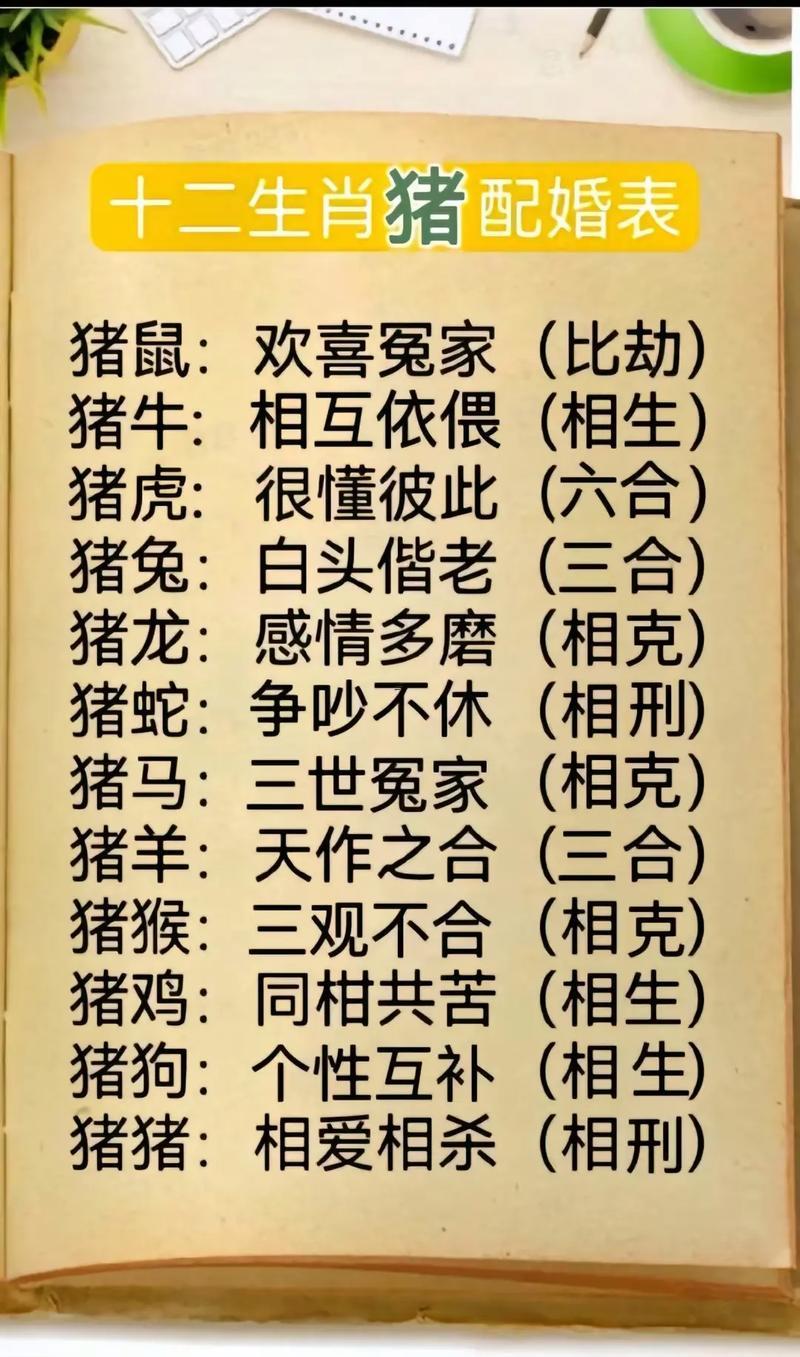 豬同何事屬相配