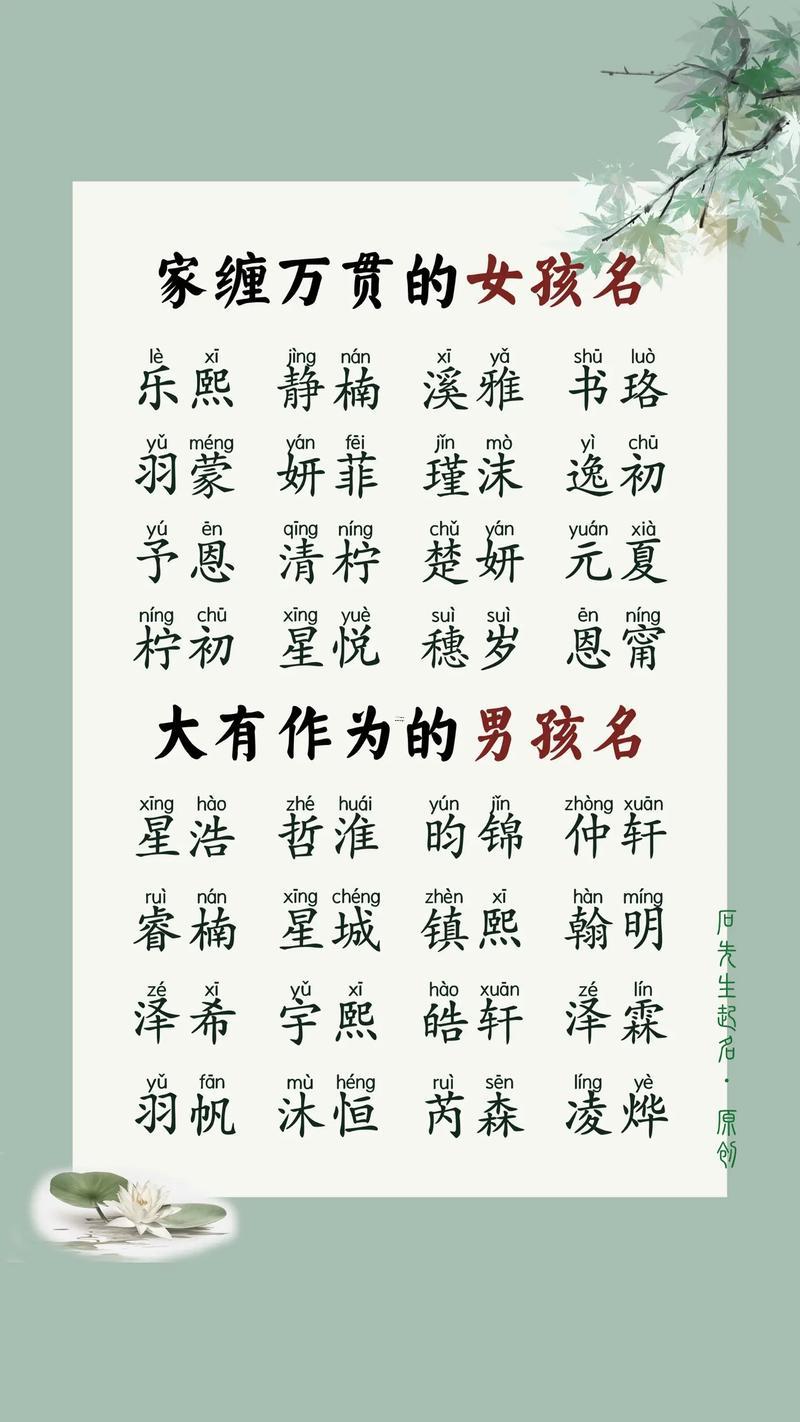 名字大全免費