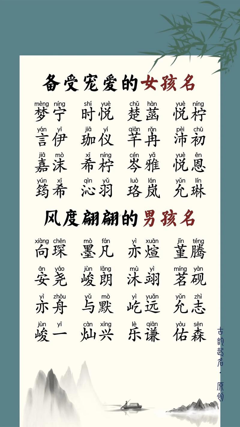 好名字大全男孩