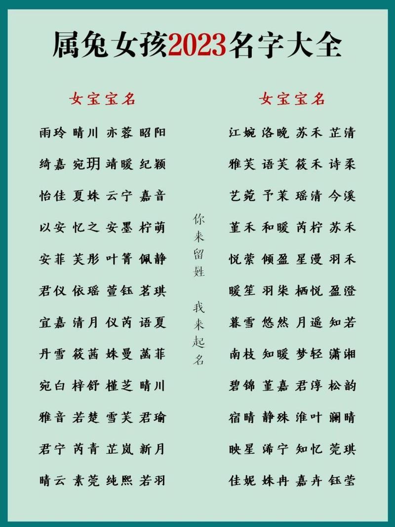 屬兔起名