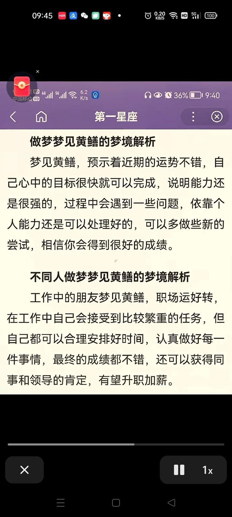 做夢(mèng)夢(mèng)到魚(yú)