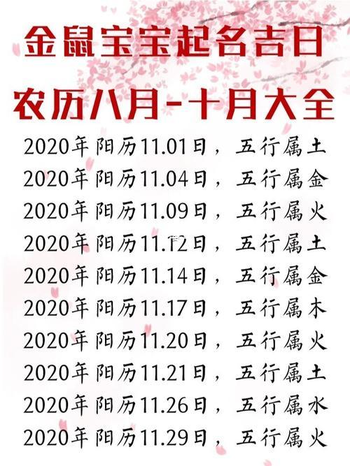 農歷10月份小孩出生吉日