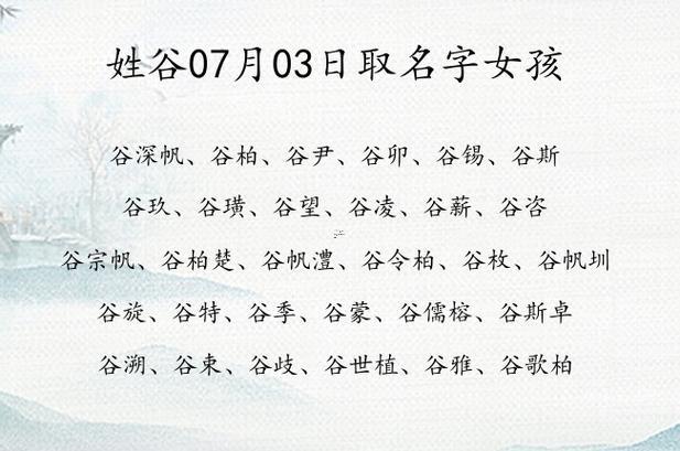 姓谷的名人