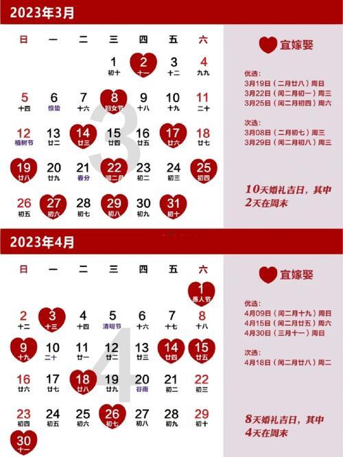 23年7月結(jié)婚吉日