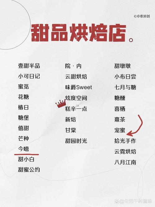 蛋糕店名字