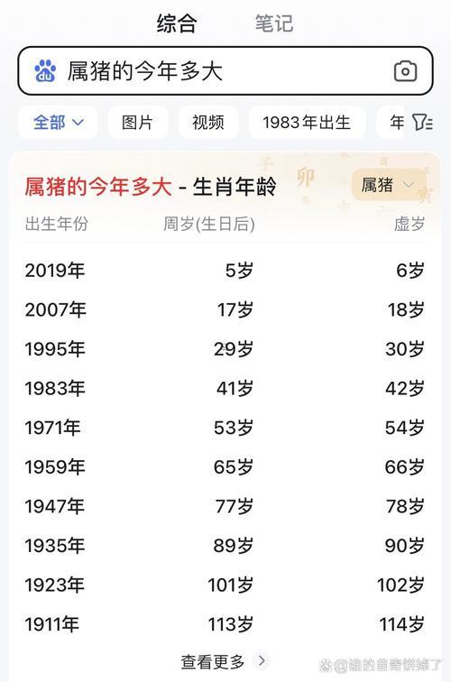 屬豬得是哪一年出生得