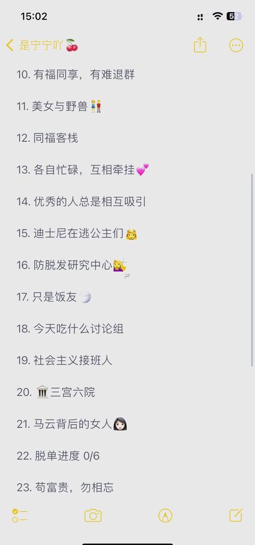 閨蜜群聊名稱