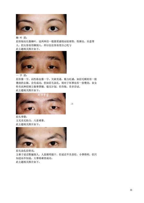 眉毛面相