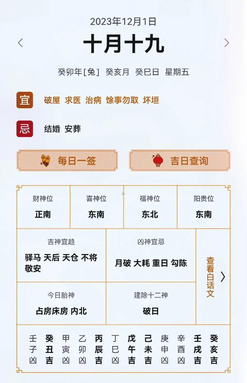 1962年12月黃道吉日