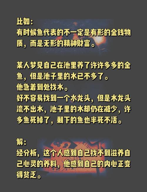 夢(mèng)見(jiàn)水里很多魚