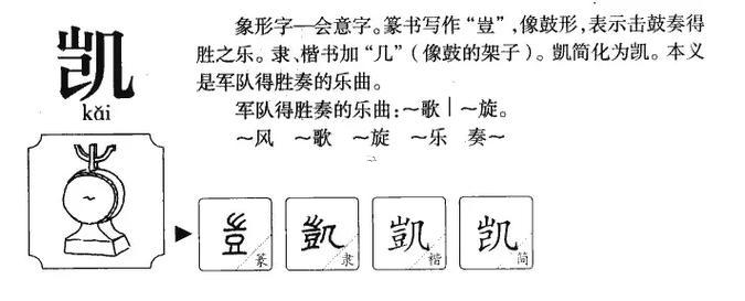 凱字五行