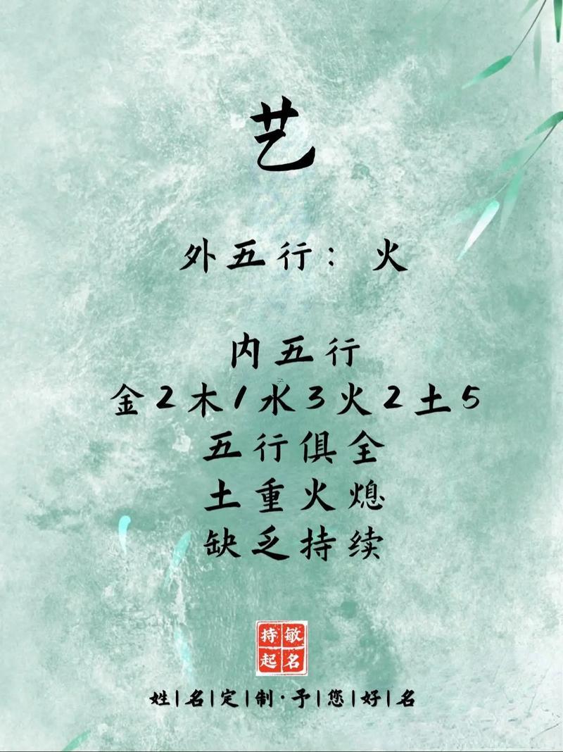 藝五行屬何事