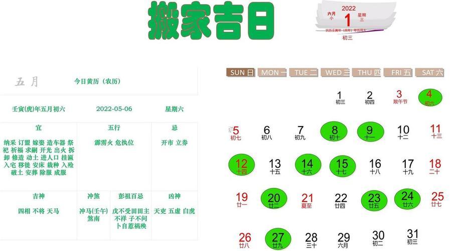 搬家日期吉日查詢表2025年8月份