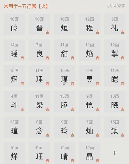 金五行的字