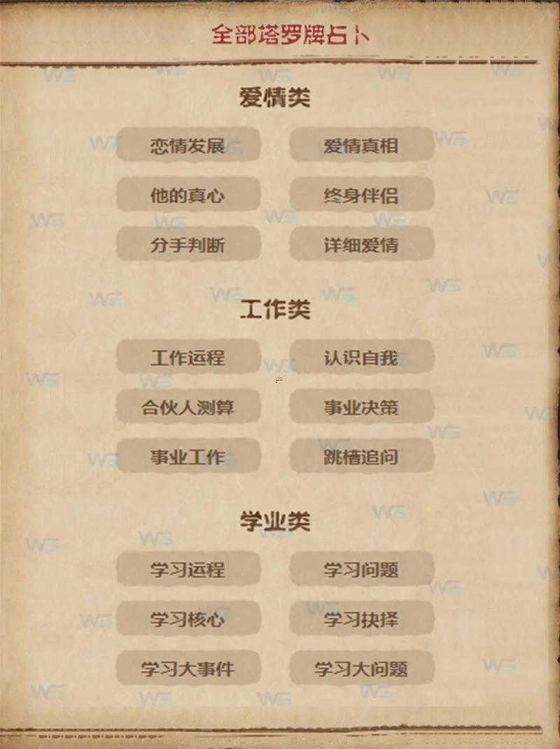塔羅牌在線測試