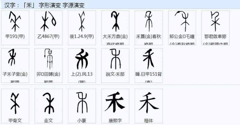 禾得象形字
