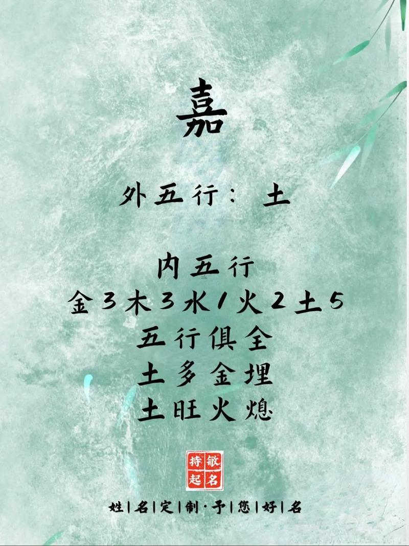 嘉字取名男孩的意思是何事