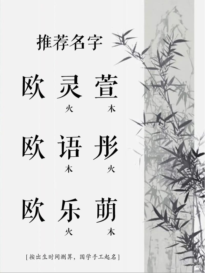 姓歐的女孩名字