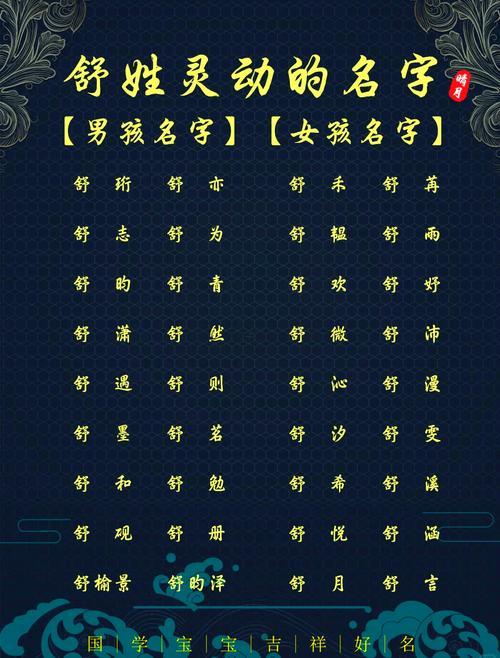 姓舒得男孩名字