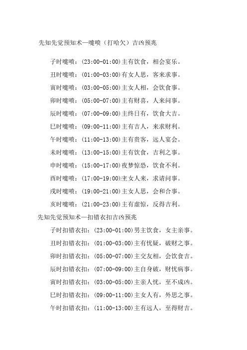 噴嚏測吉兇911