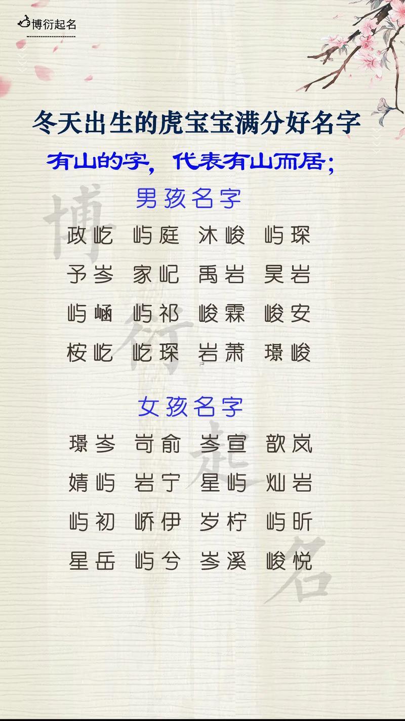 虎寶寶取名