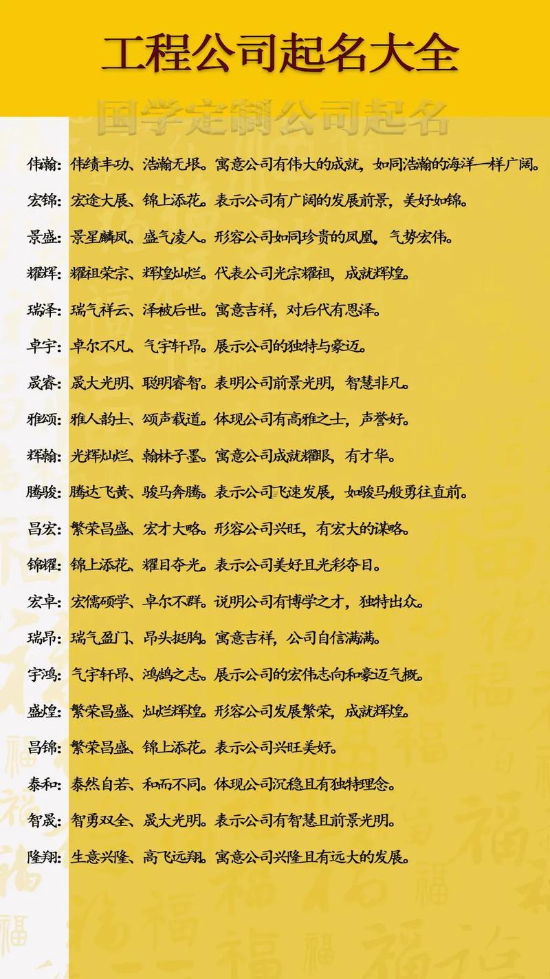 五行屬土最吉利的字公司名字