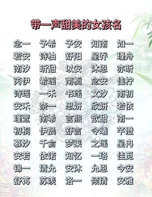 女兒名字庫