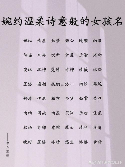 女孩取名大全