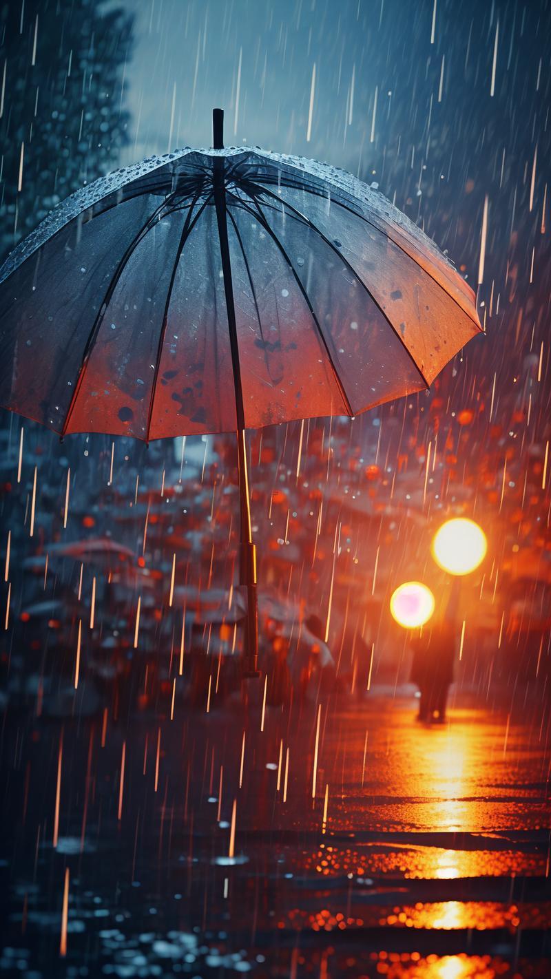 夢到下雨了