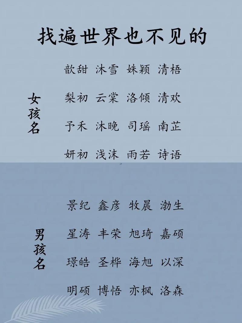 小寶寶取名