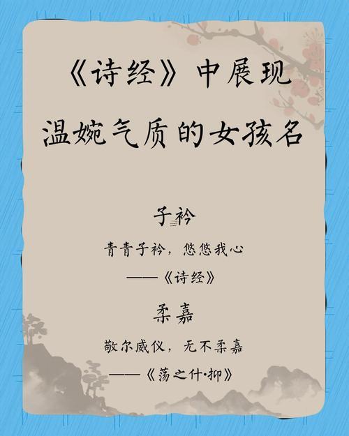 詩經(jīng)中得女孩靈動(dòng)名字
