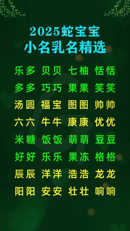 寶寶小名