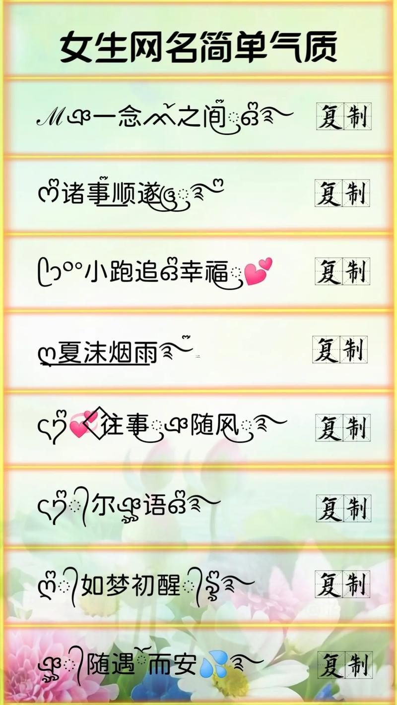 簡(jiǎn)短洋氣微信名女
