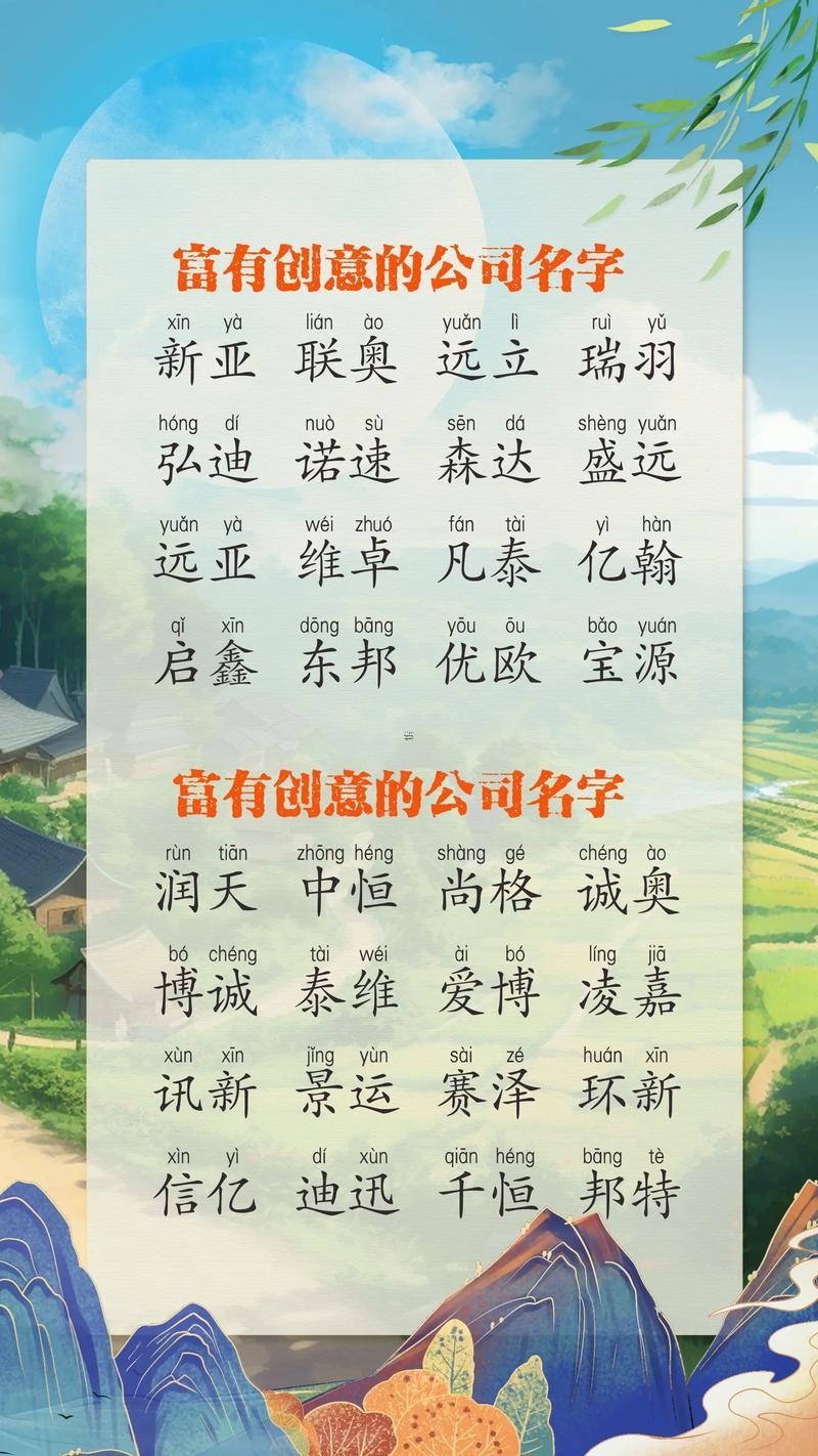 比較好聽(tīng)的公司名字大全