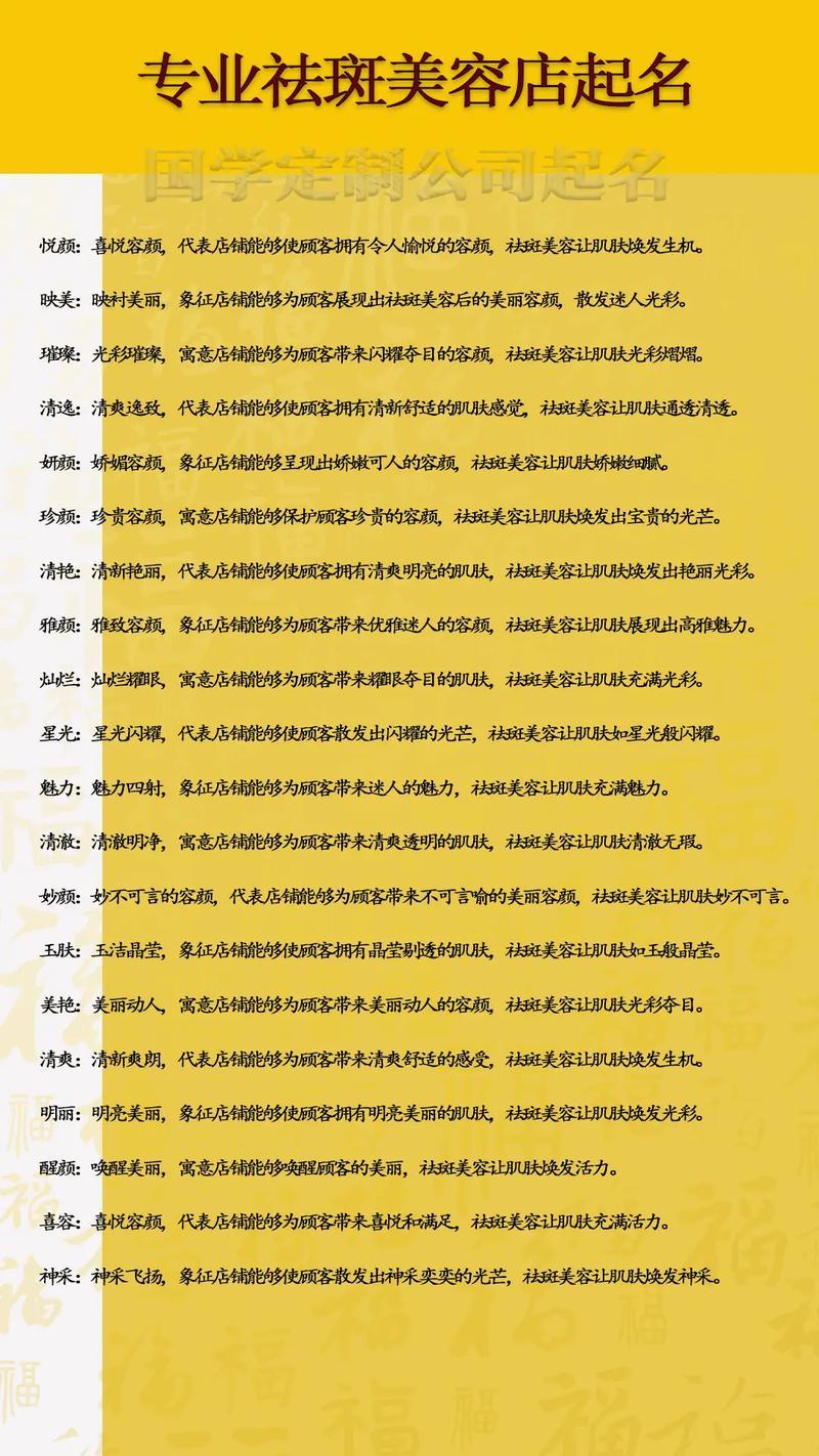 美容院名字大全