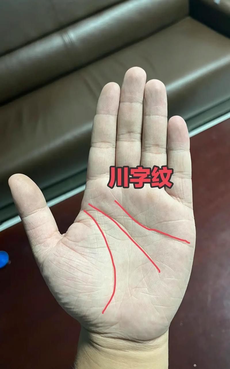 手掌川字紋