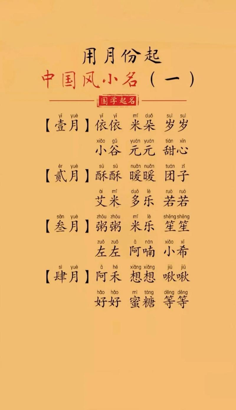 小孩的名字