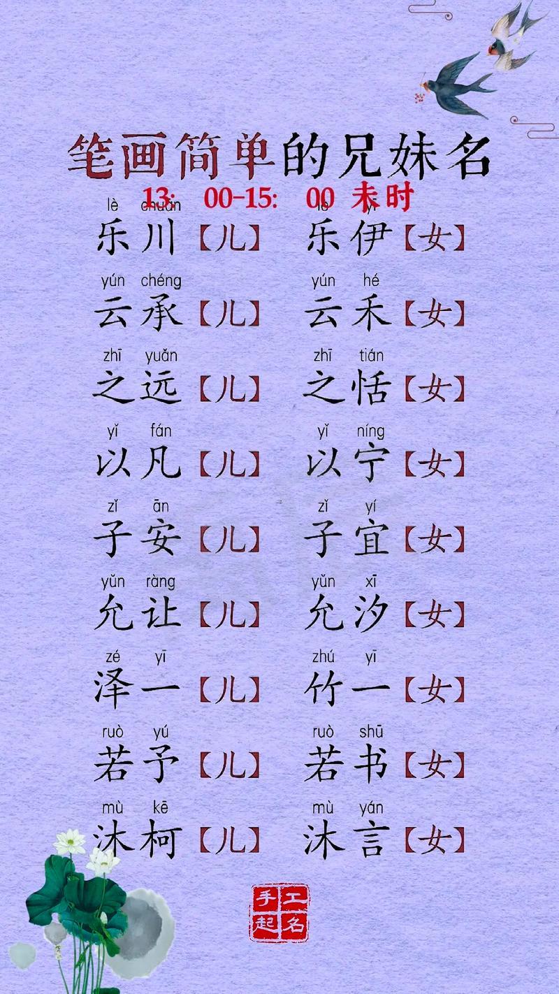 詩情畫意的名字