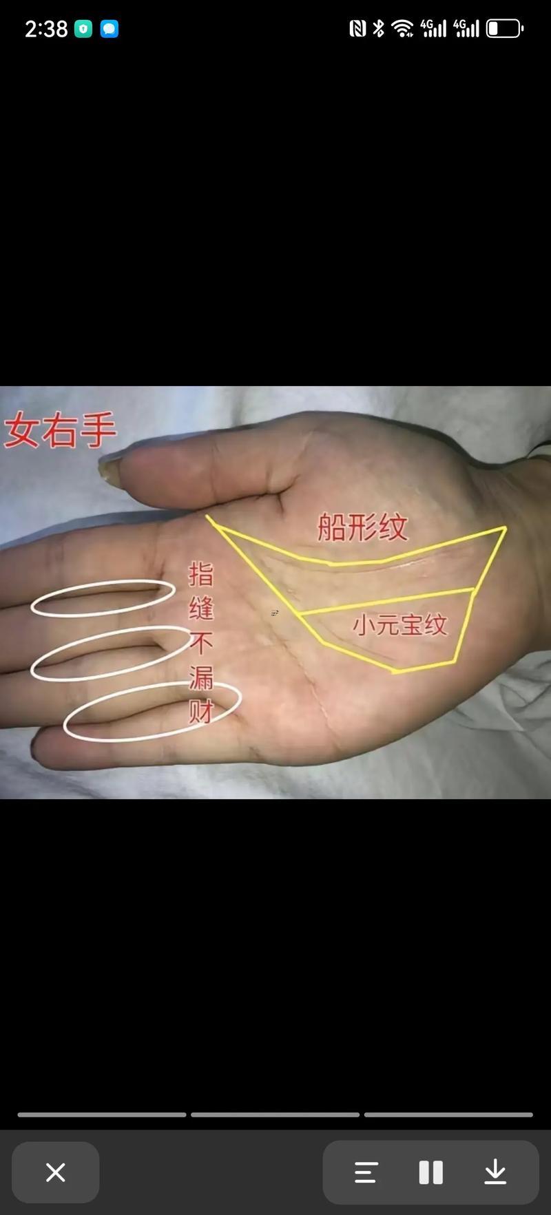 女怎么看手相圖解