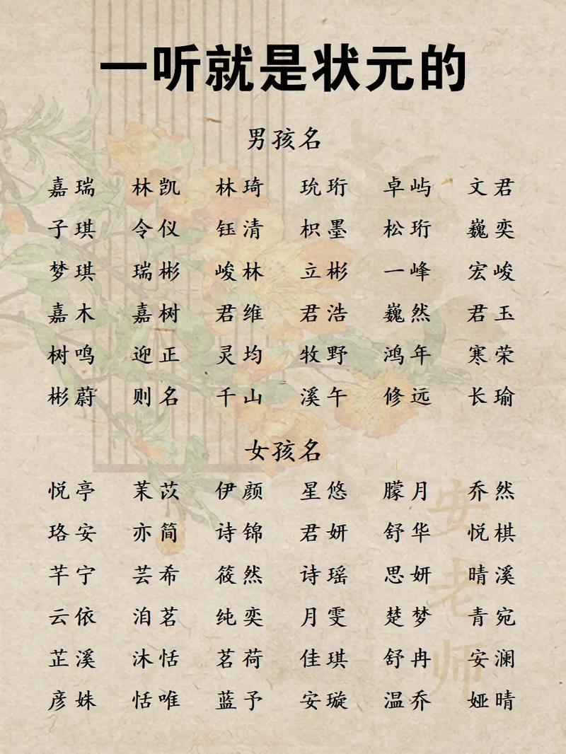 好聽的名