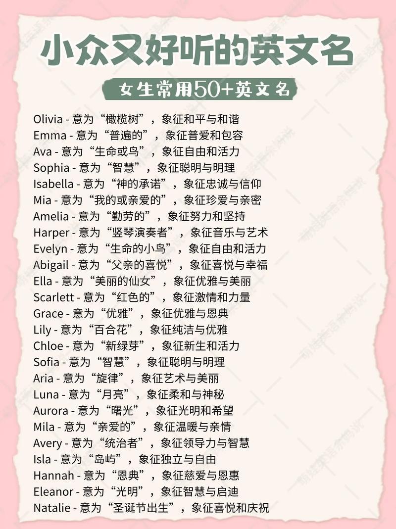 有高級感的英文名